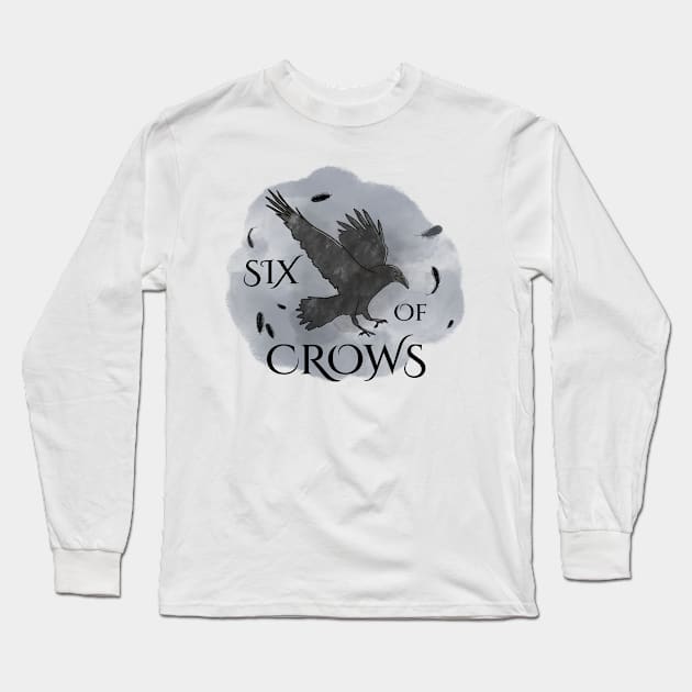 Six of Crows the Crow Design Long Sleeve T-Shirt by AnabellaCor94